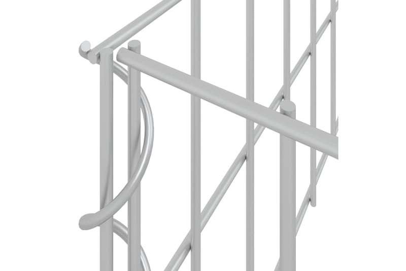 Planteringsgabion upphöjd galvaniserat stål 500x100x20 cm - Silver - Utemöbler - Övrigt utemöbler - Tillbehör - Staket & grindar
