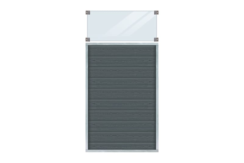 PLUS Artura Kompositstaket med Klarglas 90x175 cm - Utemöbler - Övrigt utemöbler - Tillbehör - Staket & grindar