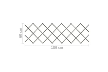 Spaljéstaket 5 st grå granträ 180x60 cm - Grå - Utemöbler - Övrigt utemöbler - Tillbehör - Staket & grindar