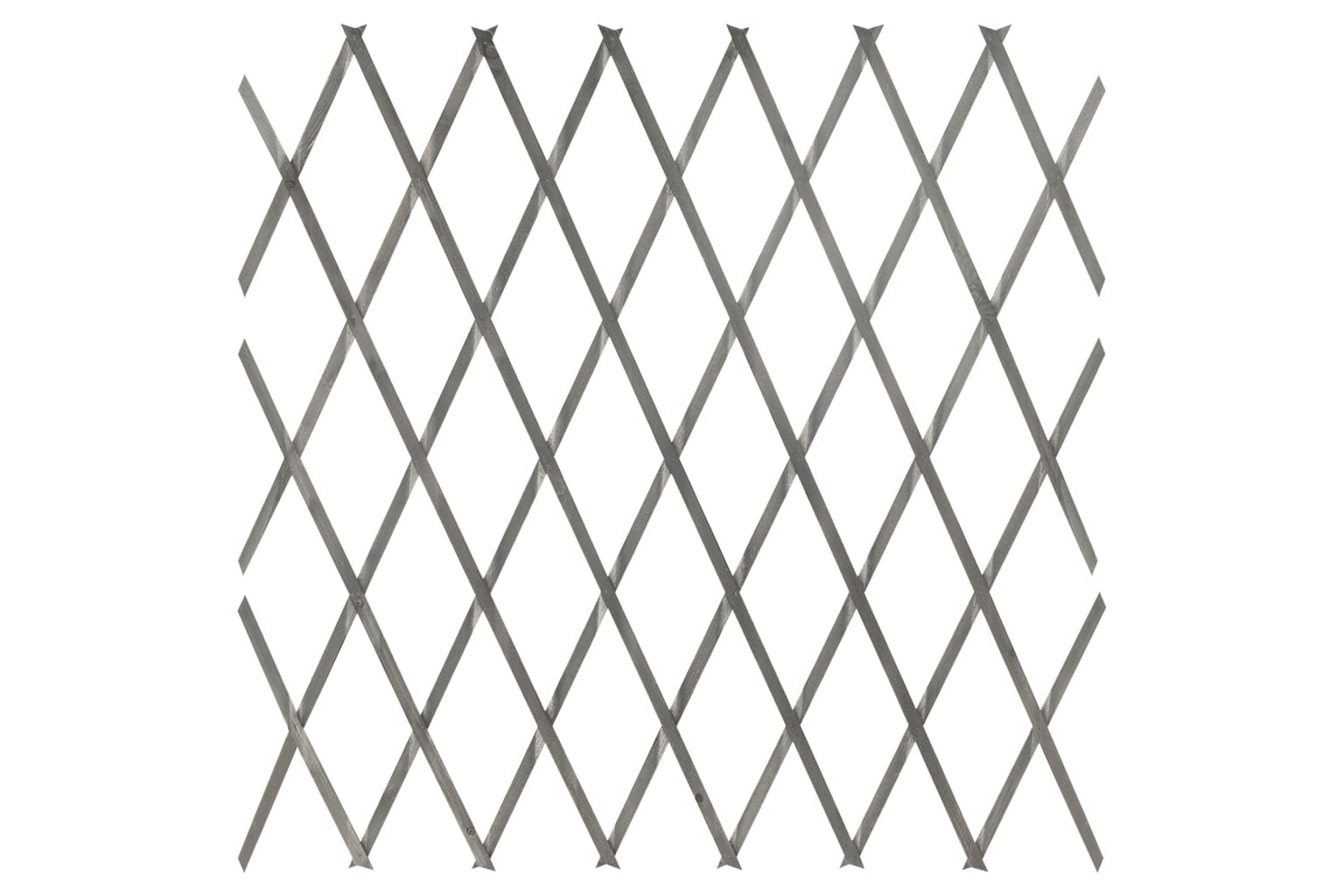 Spaljéstaket 5 st massivt grå granträ 180×80 cm – Grå