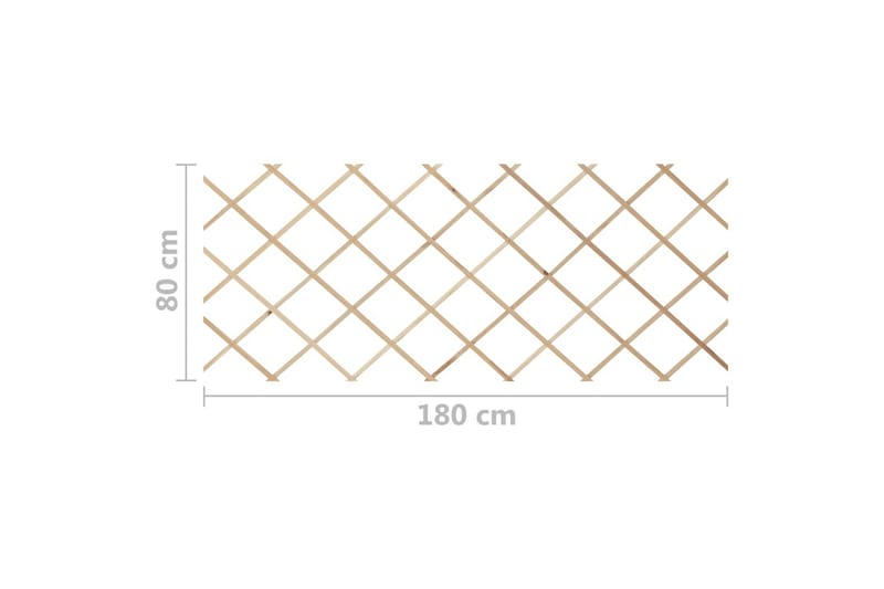 Spaljéstaket 5 st massivt granträ 180x80 cm - Brun - Utemöbler - Övrigt utemöbler - Tillbehör - Staket & grindar