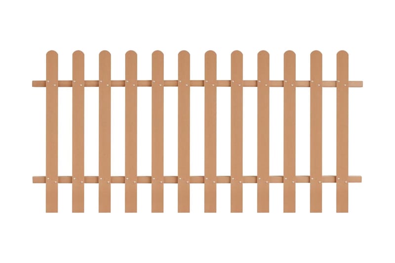 Staket WPC 200x100 cm - Brun - Utemöbler - Övrigt utemöbler - Tillbehör - Staket & grindar