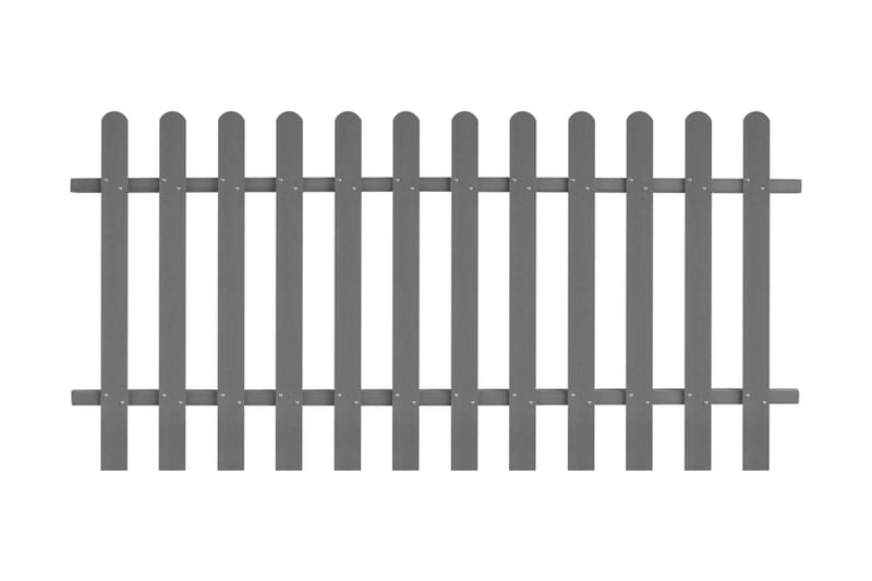 Staket WPC 200x100 cm - Grå - Utemöbler - Övrigt utemöbler - Tillbehör - Staket & grindar