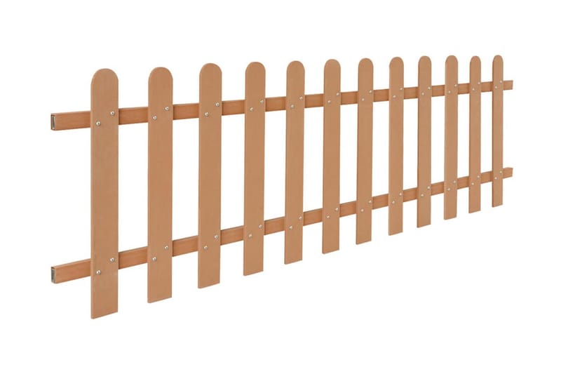 Staket WPC 200x60 cm - Brun - Utemöbler - Övrigt utemöbler - Tillbehör - Staket & grindar