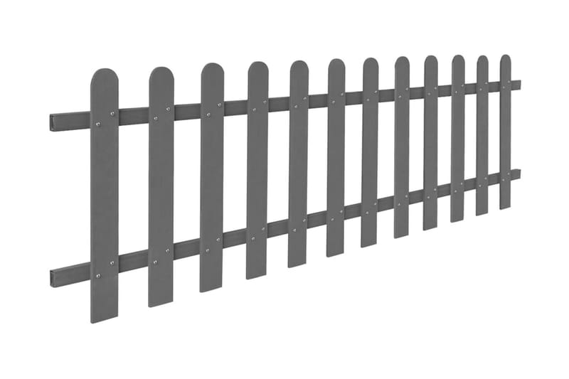 Staket WPC 200x60 cm - Grå - Utemöbler - Övrigt utemöbler - Tillbehör - Staket & grindar