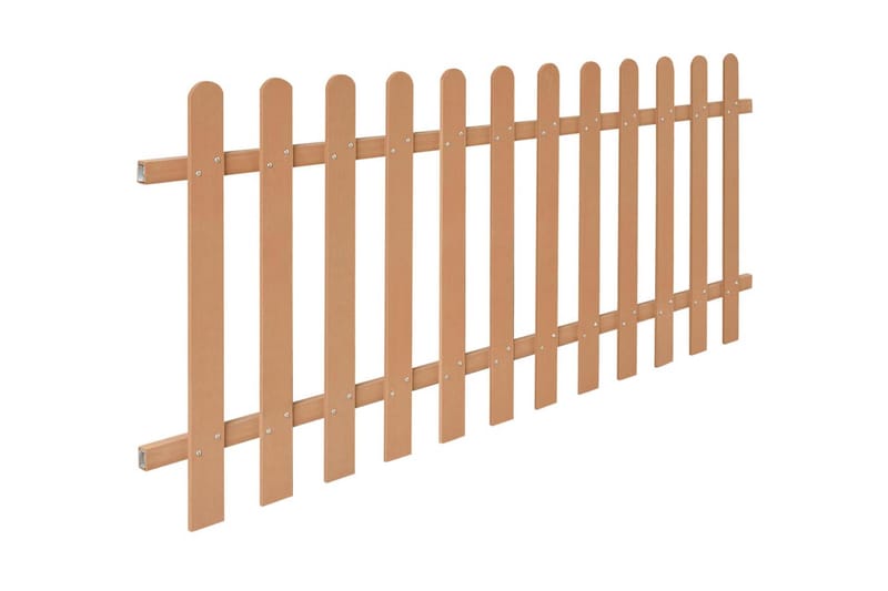 Staket WPC 200x80 cm - Brun - Utemöbler - Övrigt utemöbler - Tillbehör - Staket & grindar