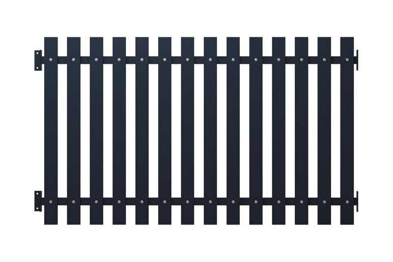 Staketpanel antracit 170,5x150 cm pulverlackerat stål - Grå - Utemöbler - Övrigt utemöbler - Tillbehör - Staket & grindar