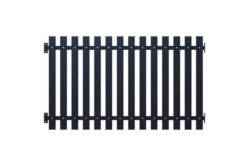 Staketpanel antracit 170,5x75 cm pulverlackerat stål - Antracit - Utemöbler - Övrigt utemöbler - Tillbehör - Staket & grindar