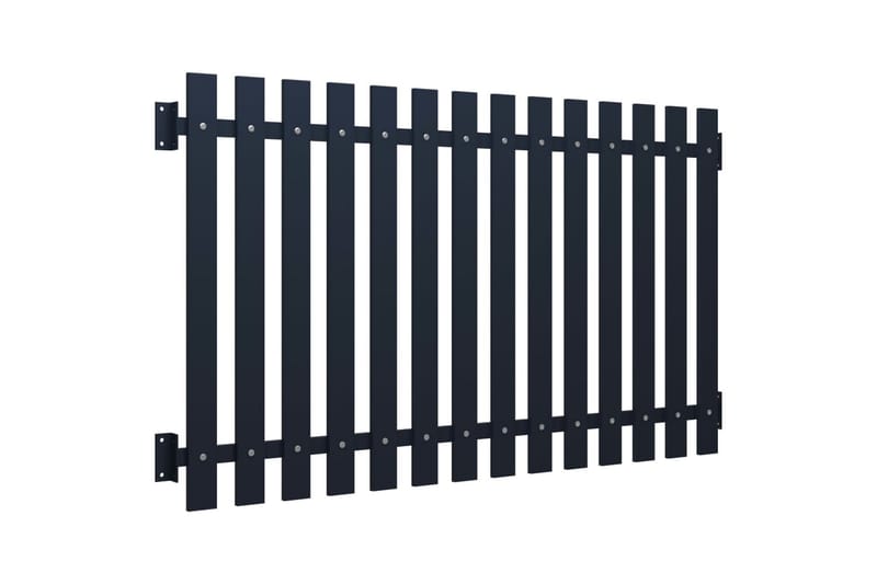 Staketpanel antracit 170,5x75 cm pulverlackerat stål - Antracit - Utemöbler - Övrigt utemöbler - Tillbehör - Staket & grindar