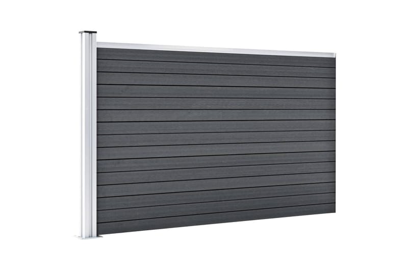 Staketpanel WPC 175x105 cm grå - Grå - Utemöbler - Övrigt utemöbler - Tillbehör - Staket & grindar