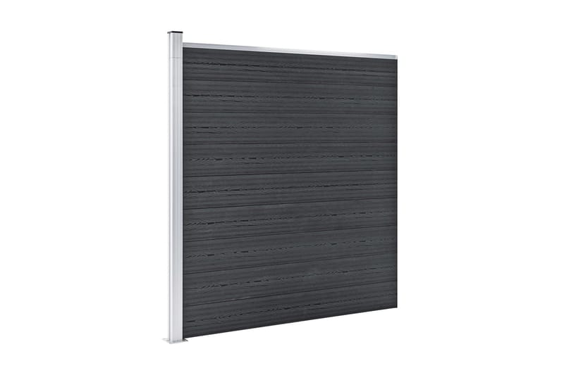 Staketpanel WPC 175x186 cm grå - Grå - Utemöbler - Övrigt utemöbler - Tillbehör - Staket & grindar