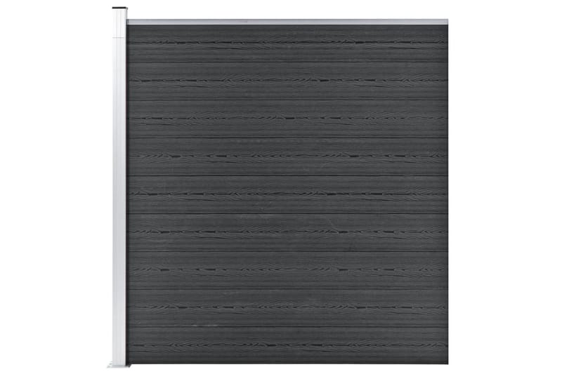 Staketpanel WPC 175x186 cm grå - Grå - Utemöbler - Övrigt utemöbler - Tillbehör - Staket & grindar
