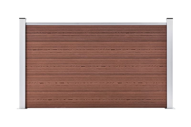 Staketpanel WPC 180x105 cm brun - Brun - Utemöbler - Övrigt utemöbler - Tillbehör - Staket & grindar