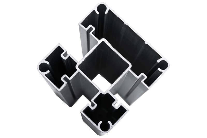Staketpanel WPC 180x105 cm svart - Svart - Staket & grindar