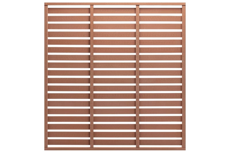Staketpanel WPC 180x180 cm brun - Brun - Utemöbler - Övrigt utemöbler - Tillbehör - Staket & grindar