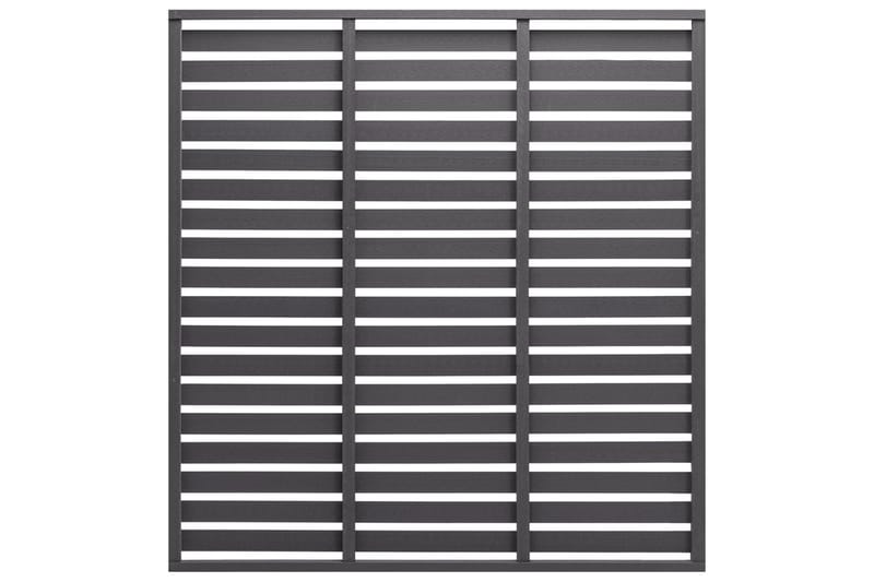 Staketpanel WPC 180x180 cm grå - Grå - Utemöbler - Övrigt utemöbler - Tillbehör - Staket & grindar