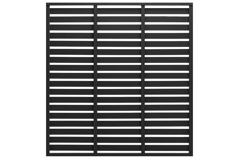 Staketpanel WPC 180x180 cm svart - Svart - Utemöbler - Övrigt utemöbler - Tillbehör - Staket & grindar