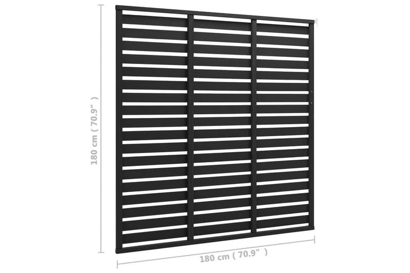 Staketpanel WPC 180x180 cm svart - Svart - Utemöbler - Övrigt utemöbler - Tillbehör - Staket & grindar