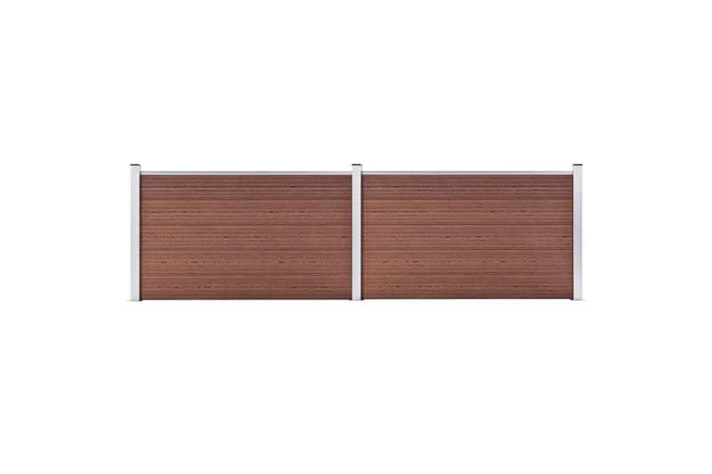 Staketpanel WPC 353x106 cm brun - Brun - Utemöbler - Övrigt utemöbler - Tillbehör - Staket & grindar