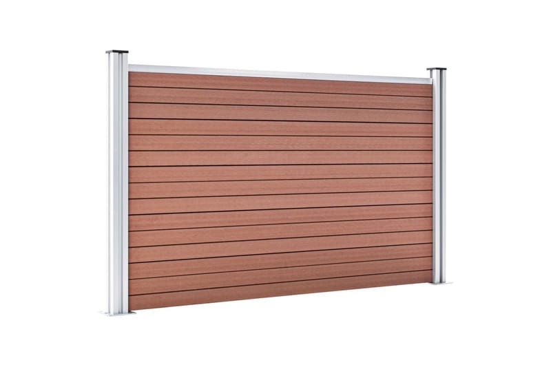 Staketpanel WPC 872x106 cm brun - Brun - Utemöbler - Övrigt utemöbler - Tillbehör - Staket & grindar