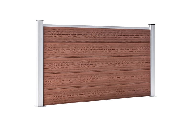 Staketpanel WPC 872x106 cm brun - Brun - Utemöbler - Övrigt utemöbler - Tillbehör - Staket & grindar