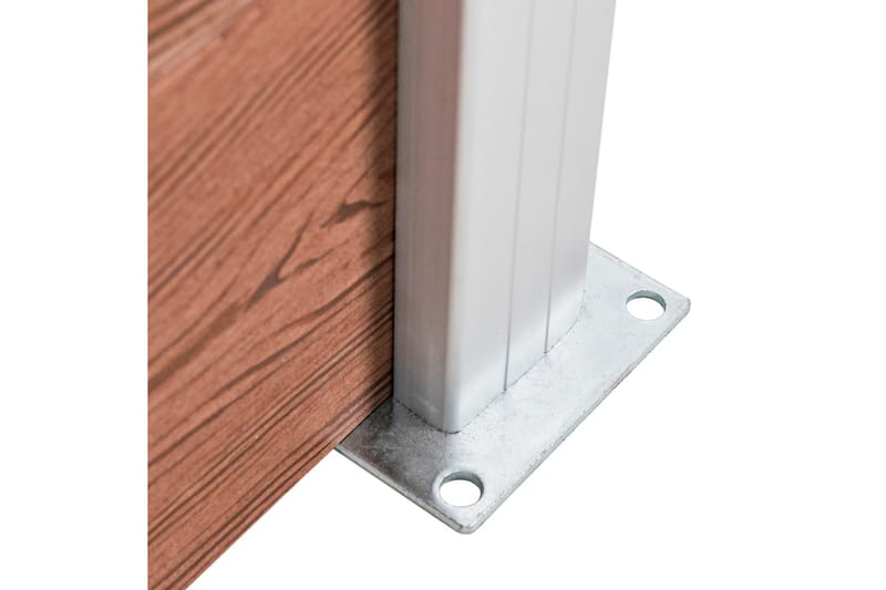 Staketpanel WPC 872x106 cm brun - Brun - Utemöbler - Övrigt utemöbler - Tillbehör - Staket & grindar
