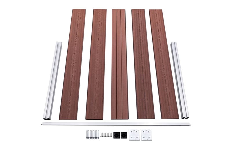 Staketpanel WPC 872x106 cm brun - Brun - Utemöbler - Övrigt utemöbler - Tillbehör - Staket & grindar
