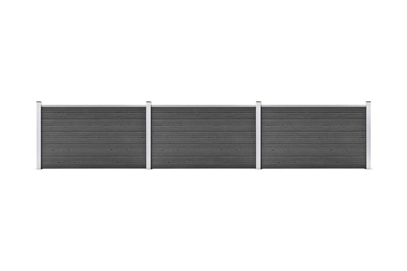 Staketpaneler WPC 526x105 cm svart - Svart - Utemöbler - Övrigt utemöbler - Tillbehör - Staket & grindar