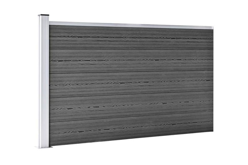 Staketpaneler WPC 526x105 cm svart - Svart - Utemöbler - Övrigt utemöbler - Tillbehör - Staket & grindar