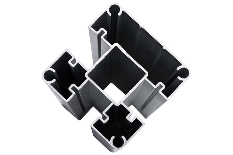 Staketpaneler WPC 872x105 cm svart - Svart - Utemöbler - Övrigt utemöbler - Tillbehör - Staket & grindar