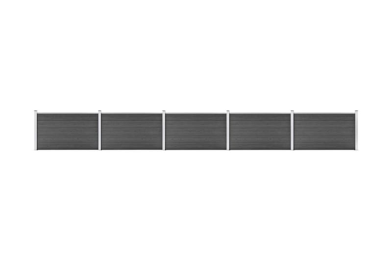 Staketpaneler WPC 872x105 cm svart - Svart - Utemöbler - Övrigt utemöbler - Tillbehör - Staket & grindar