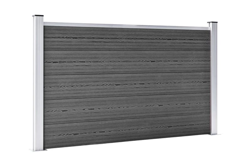 Staketpaneler WPC 872x105 cm svart - Svart - Utemöbler - Övrigt utemöbler - Tillbehör - Staket & grindar