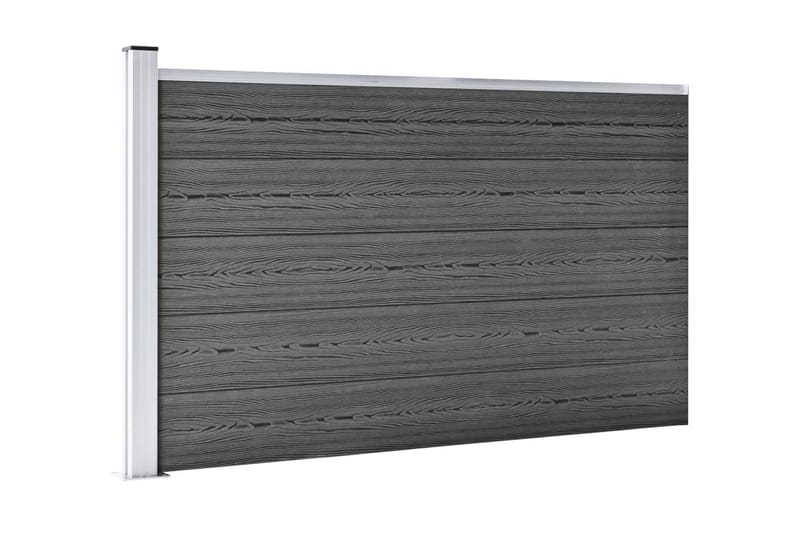 Staketpaneler WPC 872x105 cm svart - Svart - Utemöbler - Övrigt utemöbler - Tillbehör - Staket & grindar