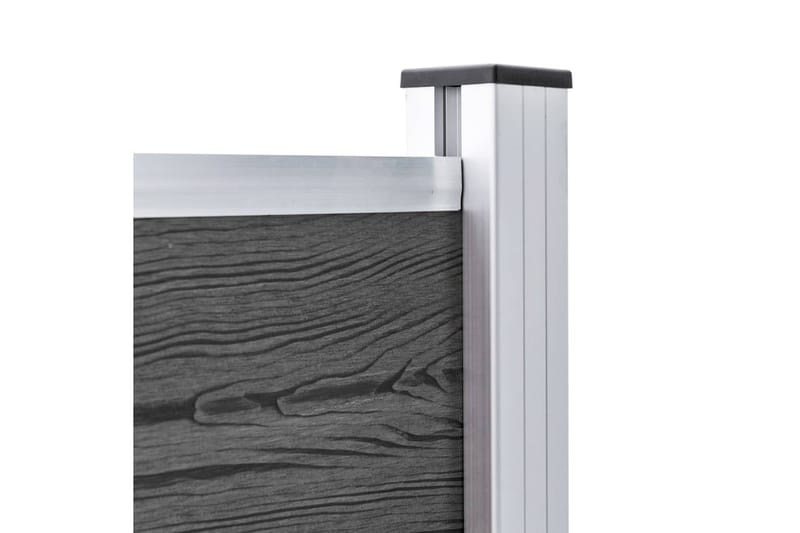 Staketpaneler WPC 872x105 cm svart - Svart - Utemöbler - Övrigt utemöbler - Tillbehör - Staket & grindar
