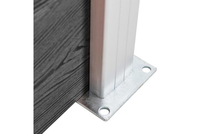 Staketpaneler WPC 872x105 cm svart - Svart - Utemöbler - Övrigt utemöbler - Tillbehör - Staket & grindar