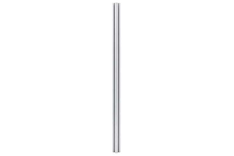 Staketstolpar 2 st aluminium 185 cm - Silver - Utemöbler - Övrigt utemöbler - Tillbehör - Staket & grindar