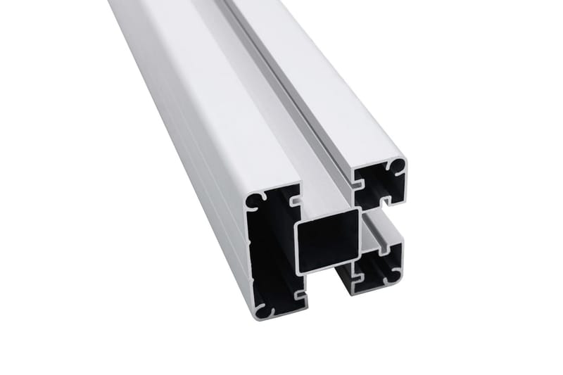 Staketstolpar 2 st aluminium 185 cm - Silver - Utemöbler - Övrigt utemöbler - Tillbehör - Staket & grindar