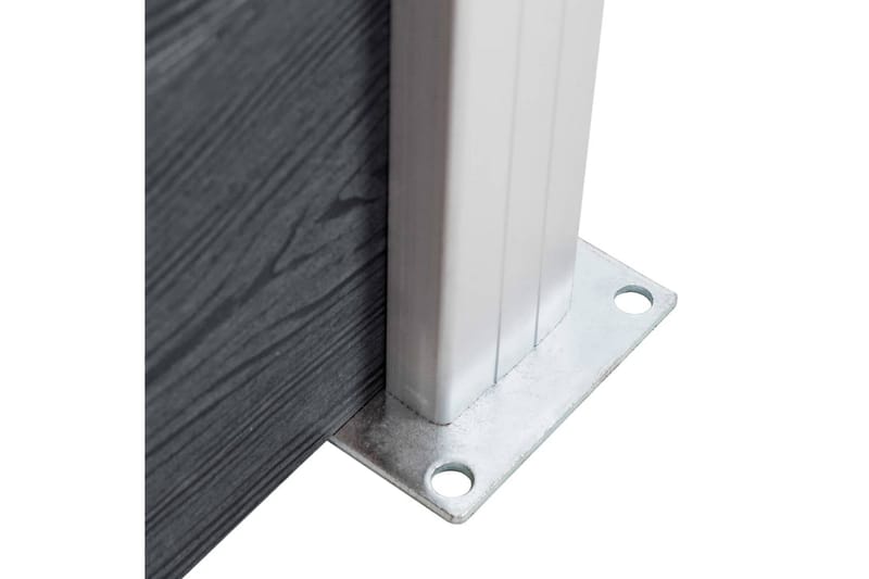Staketstolpar 3 st aluminium 185 cm - Silver - Utemöbler - Övrigt utemöbler - Tillbehör - Staket & grindar
