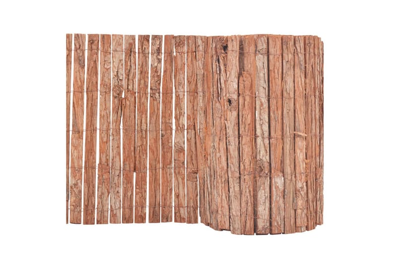 Stängsel bark 1000x50 cm - Brun - Utemöbler - Övrigt utemöbler - Tillbehör - Staket & grindar