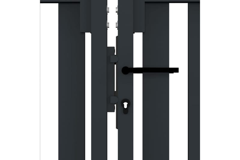 Stängselgrind dubbel stål 306x220 cm antracit - Grå - Utemöbler - Övrigt utemöbler - Tillbehör - Staket & grindar