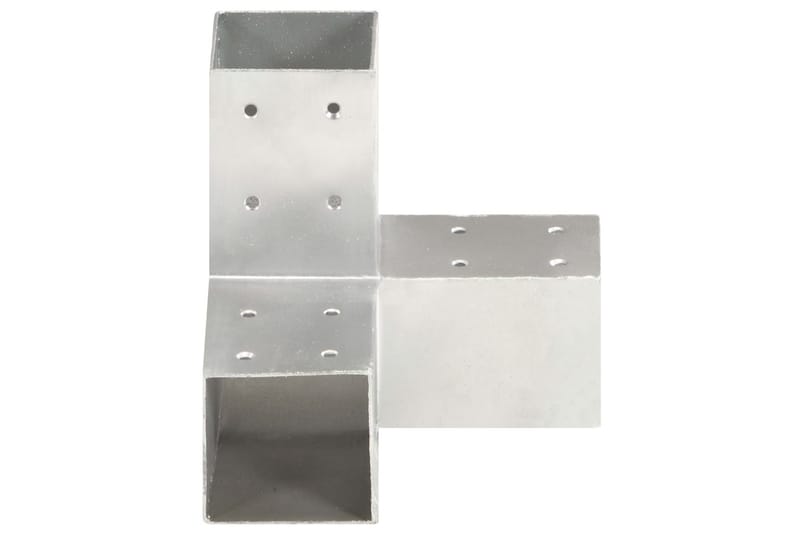Stolpbeslag Y-form galvaniserad metall 81x81 mm - Silver - Utemöbler - Övrigt utemöbler - Tillbehör - Staket & grindar