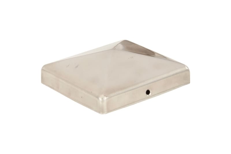 Stolphattar pyramid 6 st rostfritt stål 101x101 mm - Silver - Utemöbler - Övrigt utemöbler - Tillbehör - Staket & grindar