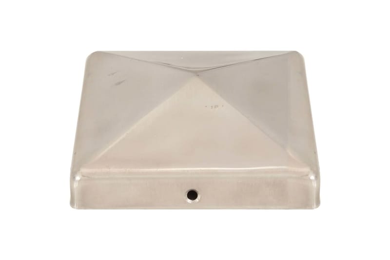 Stolphattar pyramid 6 st rostfritt stål 101x101 mm - Silver - Utemöbler - Övrigt utemöbler - Tillbehör - Staket & grindar