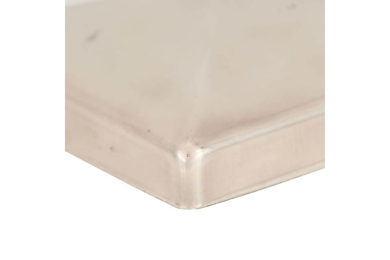 Stolphattar pyramid 6 st rostfritt stål 81x81 mm - Silver - Utemöbler - Övrigt utemöbler - Tillbehör - Staket & grindar