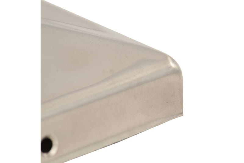 Stolphattar pyramid 6 st rostfritt stål 81x81 mm - Silver - Utemöbler - Övrigt utemöbler - Tillbehör - Staket & grindar