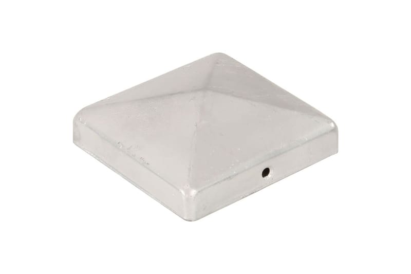 Stolphattar pyramid 6 st galvaniserad metall 101x101 mm - Silver - Utemöbler - Övrigt utemöbler - Tillbehör - Staket & grindar