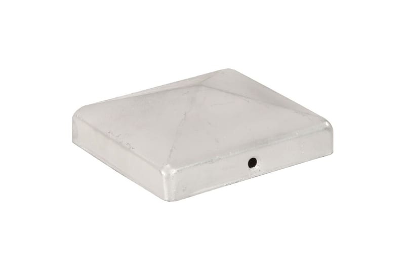 Stolphattar pyramid 6 st galvaniserad metall 101x101 mm - Silver - Utemöbler - Övrigt utemöbler - Tillbehör - Staket & grindar