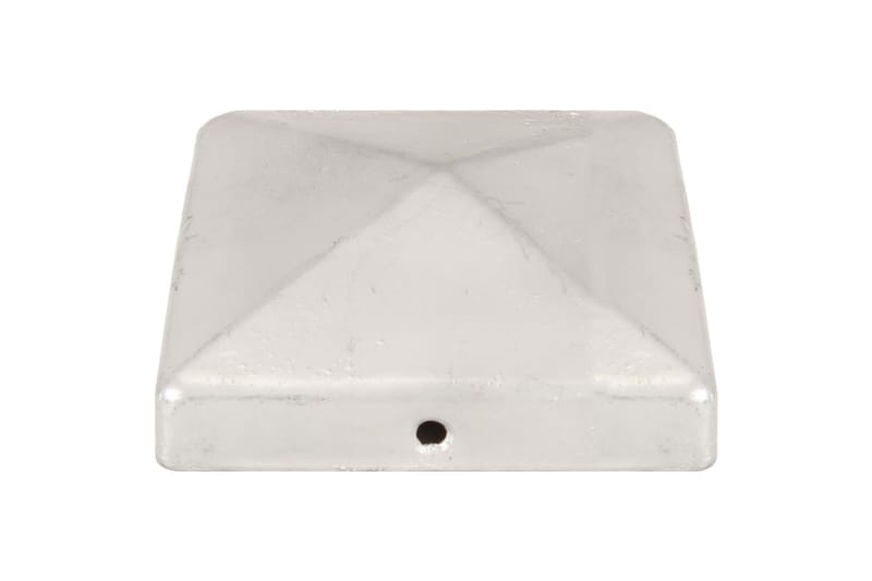 Stolphattar pyramid 6 st galvaniserad metall 101x101 mm - Silver - Utemöbler - Övrigt utemöbler - Tillbehör - Staket & grindar