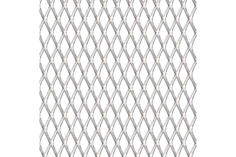 Sträckmetall rostfritt stål 100x85 cm 45x20x4 mm - Silver - Utemöbler - Övrigt utemöbler - Tillbehör - Staket & grindar