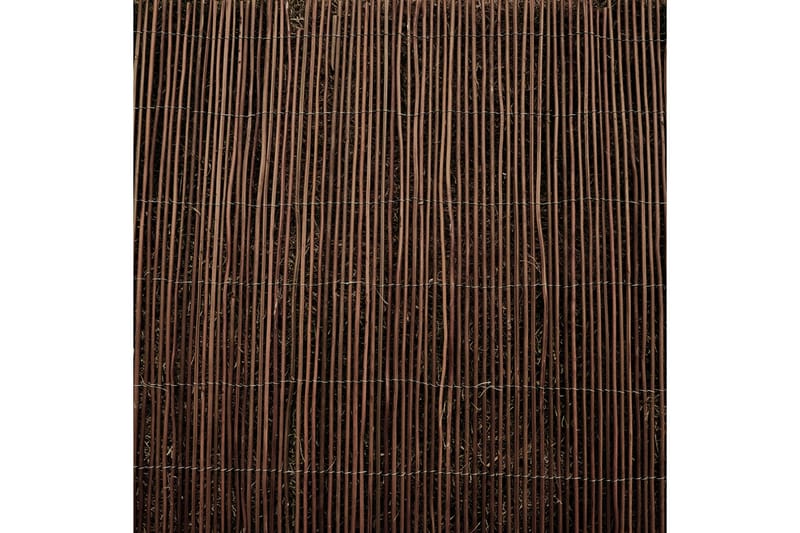 Svart ormstaket i trädgården 15x5m - Utemöbler - Övrigt utemöbler - Tillbehör - Staket & grindar